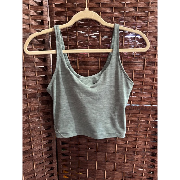 Lululemon Align Tank Top Heathered Green Size 6 Athletic Workout Yoga Activewear - Picture 1 of 7